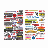 Set 100 Stickere Motoideal pentru personalizarea mașinilor